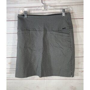 SC & CO Skort Skirt Womens Small Black Geometric Golf Tennis 360 Tummy Control